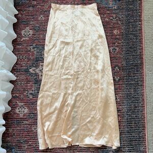 Reformation silk maxi skirt